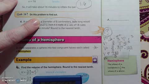 Gr 8 - Ch 8 - Lesson 3 - PART 2 - Volume of Spheres