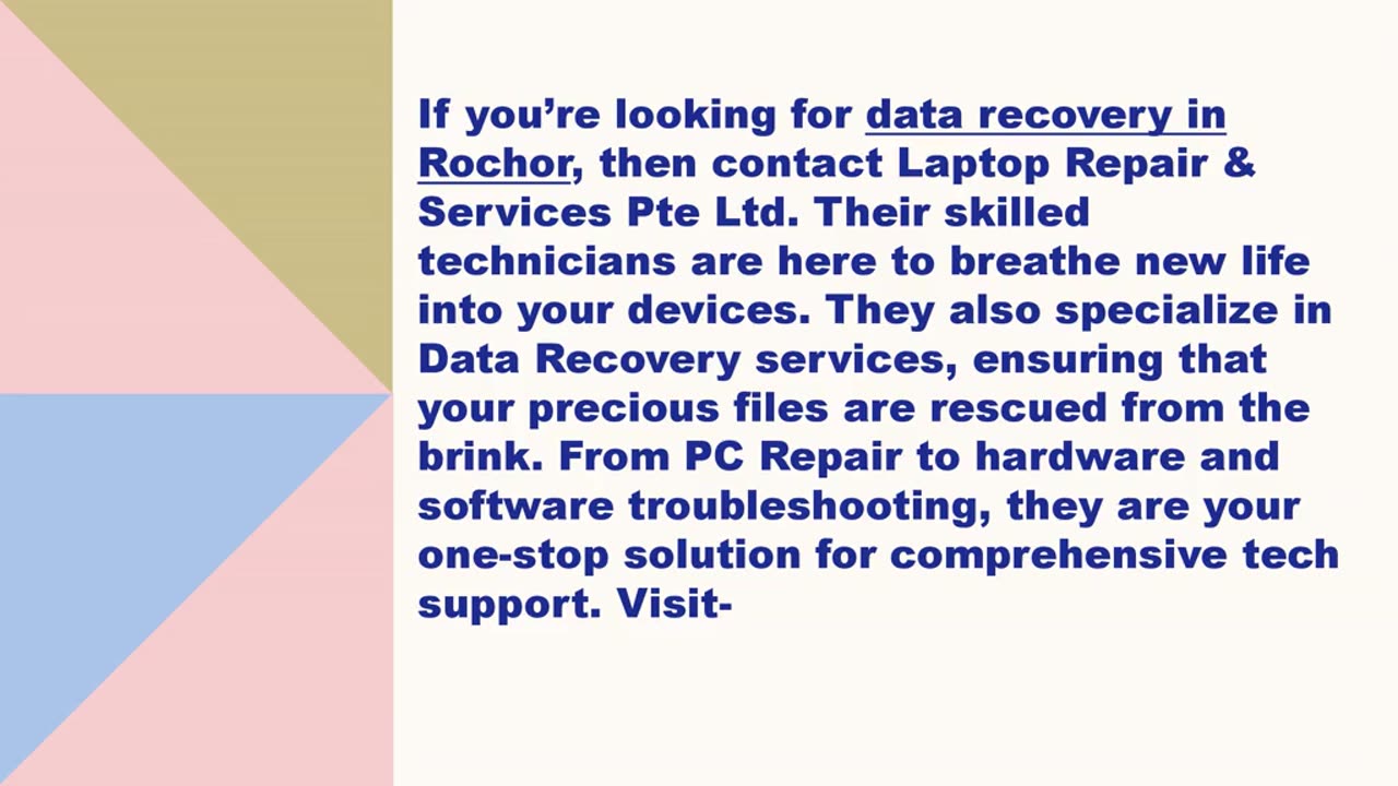 Best data recovery in Rochor