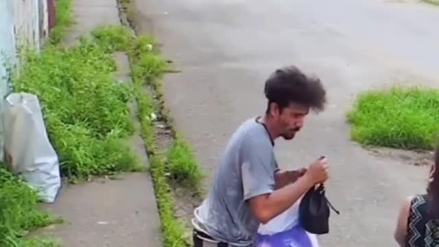 homeless man real super hero