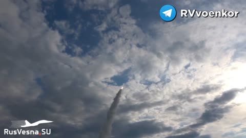 Ukraine War - Launch of a high-precision ground-based missile at military facilities