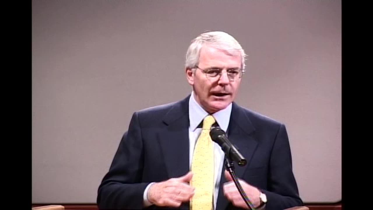 October 29, 2001 - Clip from John Major News Conference at DePauw University