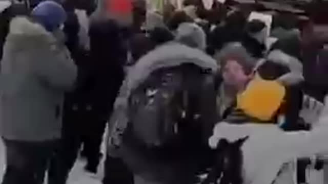 Students in Steinbach, Manitoba walked out of High School to oppose mask mandates and restrictions.