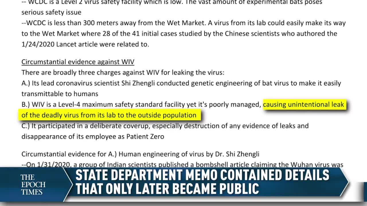 US Government Knew Early on That Pandemic Started at a Wuhan Lab | CLIP | Truth Over News (08:23)
