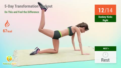 5 Days transformation workout do this and feel the difference in the first few