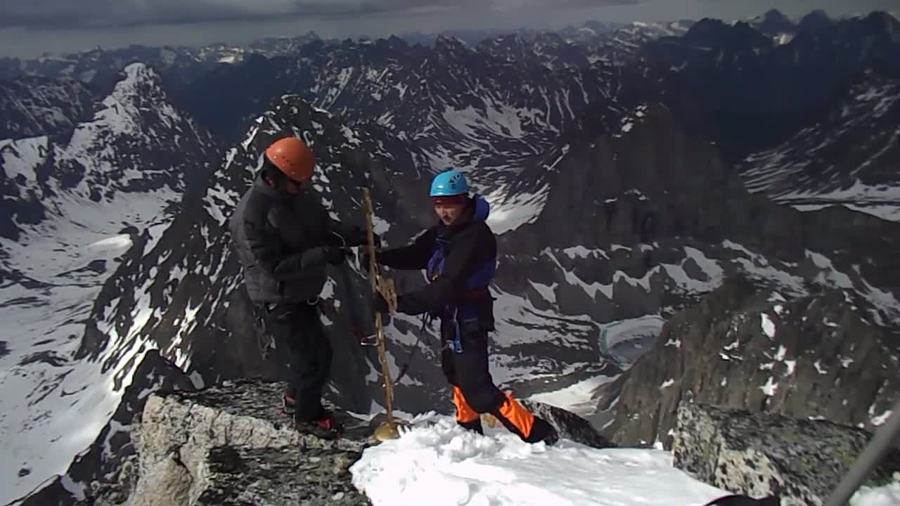Climbing to the top of the mountain