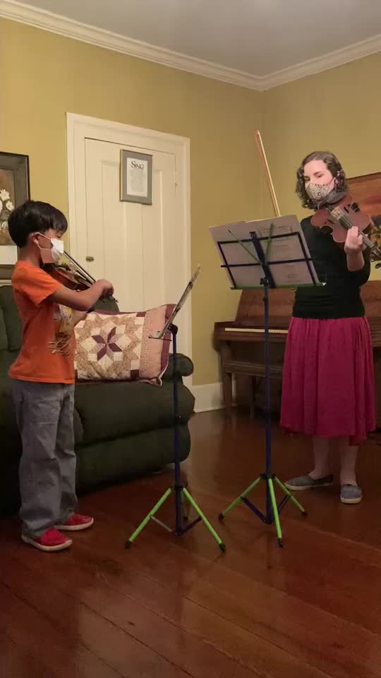 Haruka’s duet with his violin teacher