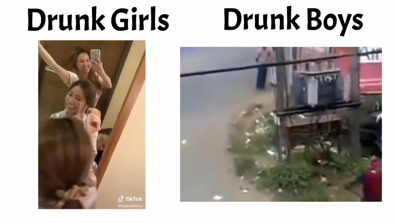 drunk girls vs drunk boys