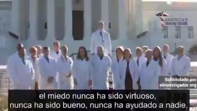 Dr. Mark McDonald de los America´s Frontline Doctors. Doblado al español