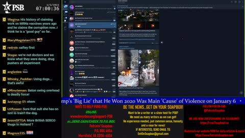 (PSB) Patriot Soap Box (My Episode #110/b): MON 3rd JAN: Replay