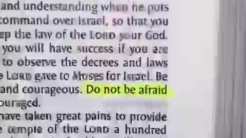 do not be afraid #Bible