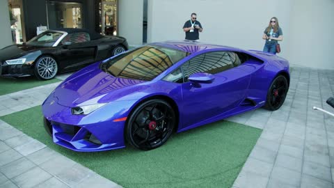 Blue Lamborghini