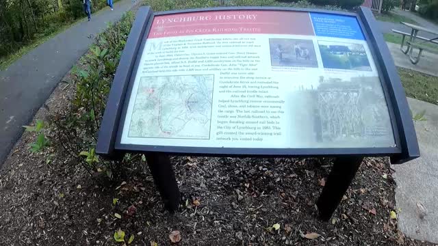 Talk about Lynchburg Virginia's Civil War History on a brief Black Water Trail Hike