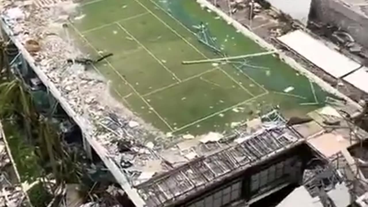 Aftermath of a hurricane