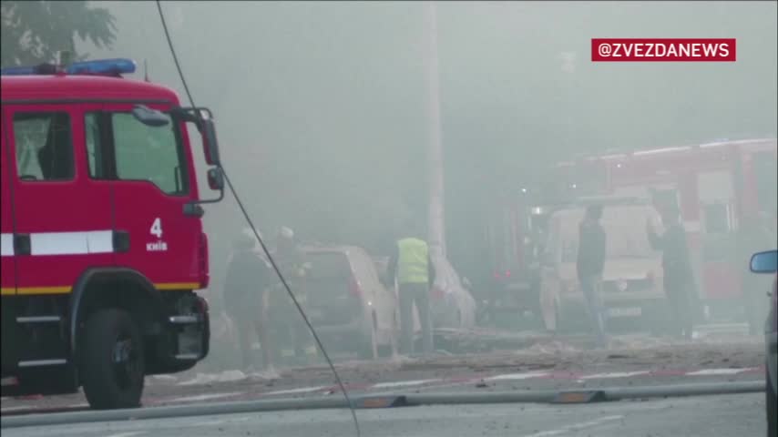 Russian missiles hit Ukraine's Ukrenergo building in Kiev