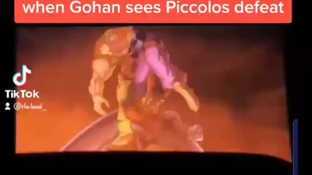 Gohan sees Piccolos (beast gohan)