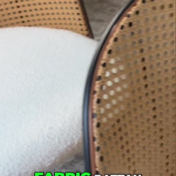 Discover the Loop Yarn Valko Fabric Dining Chair Features, Bekrvio Rattan Dining Chairs Set