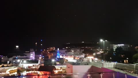 Night time christmas lights