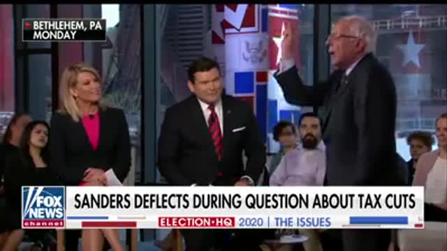 Bernie Sanders April 16 2019 fox townhall on how he benefited from the trump tax cuts