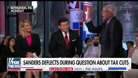 Bernie Sanders April 16 2019 fox townhall on how he benefited from the trump tax cuts