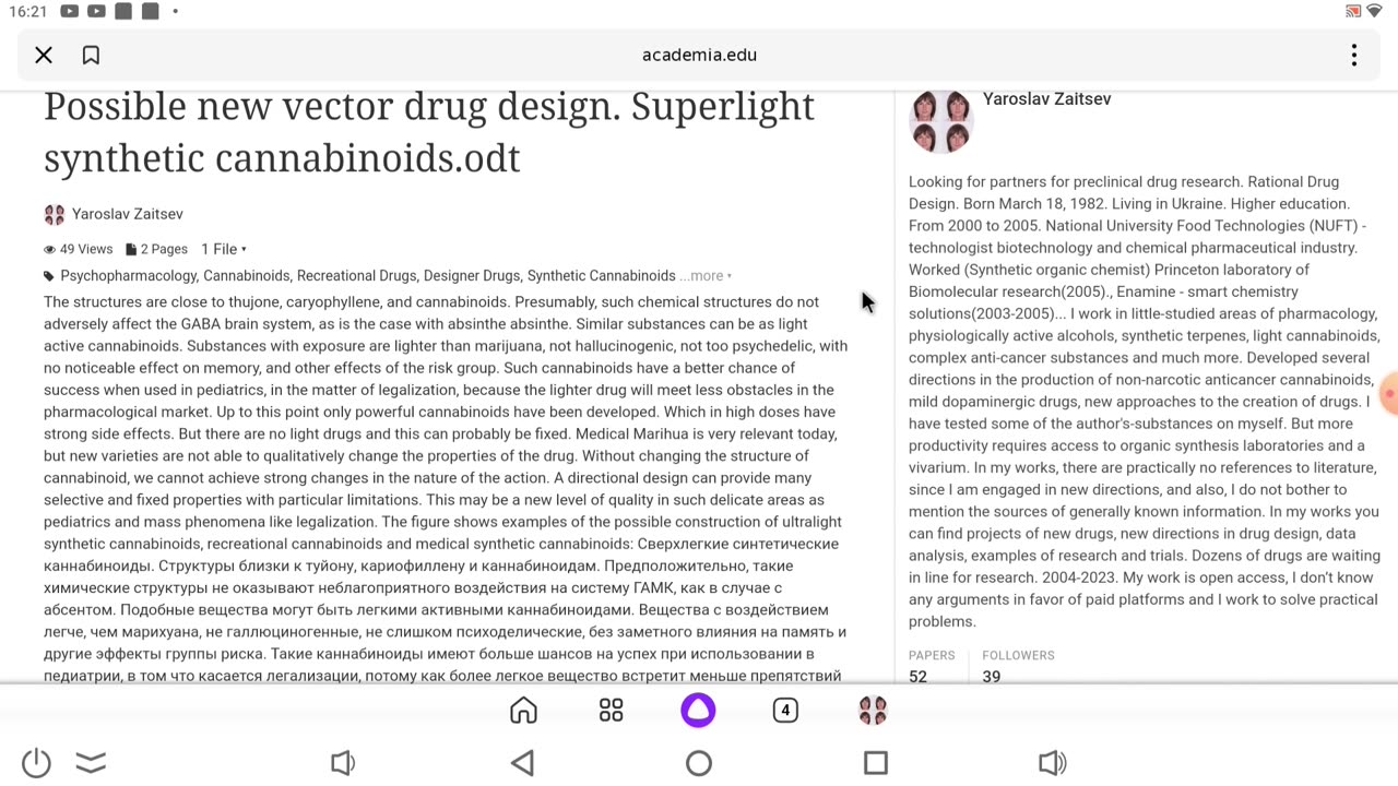 Superlight synthetic cannabinoids. Drug Design