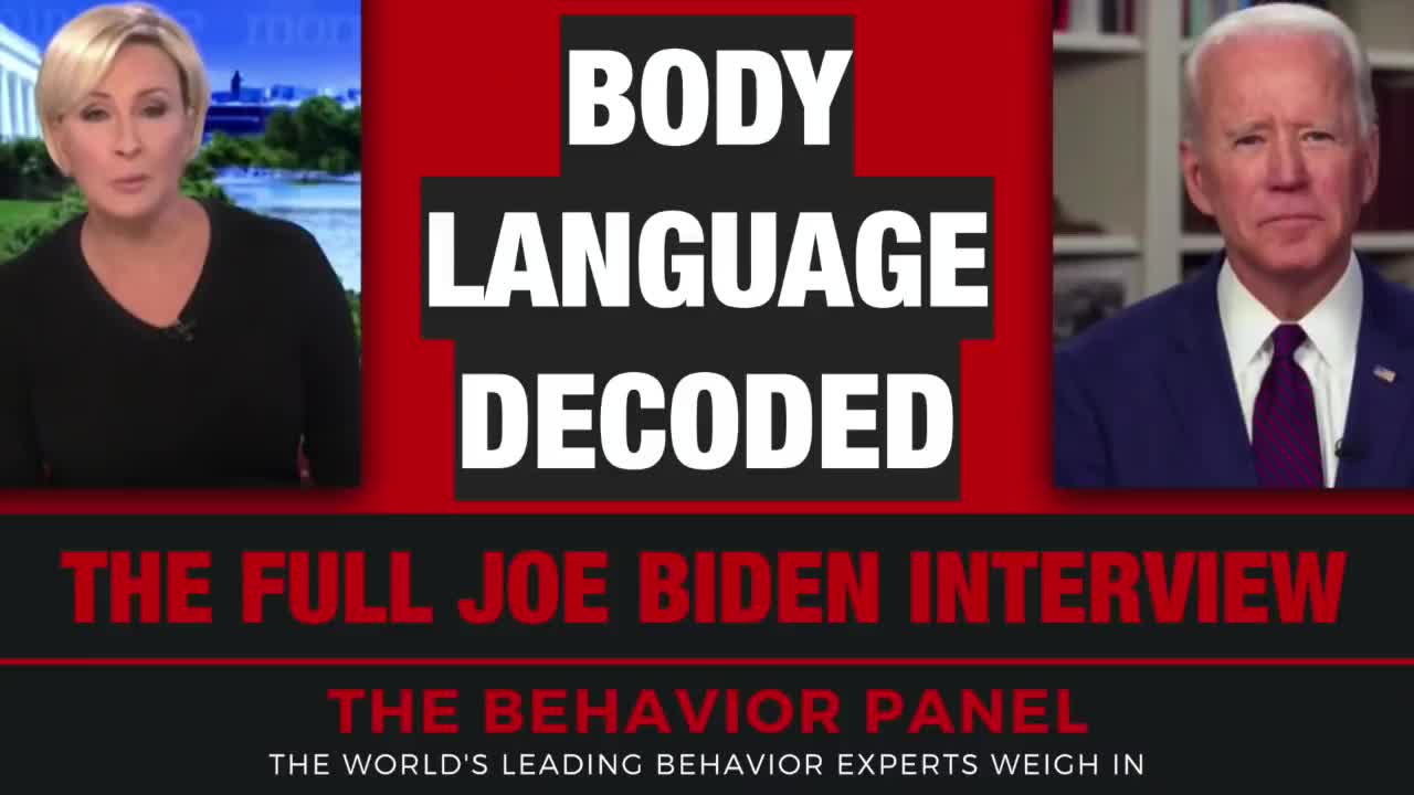 Joe Biden Live Interview Body Language around Tara Reade Interview