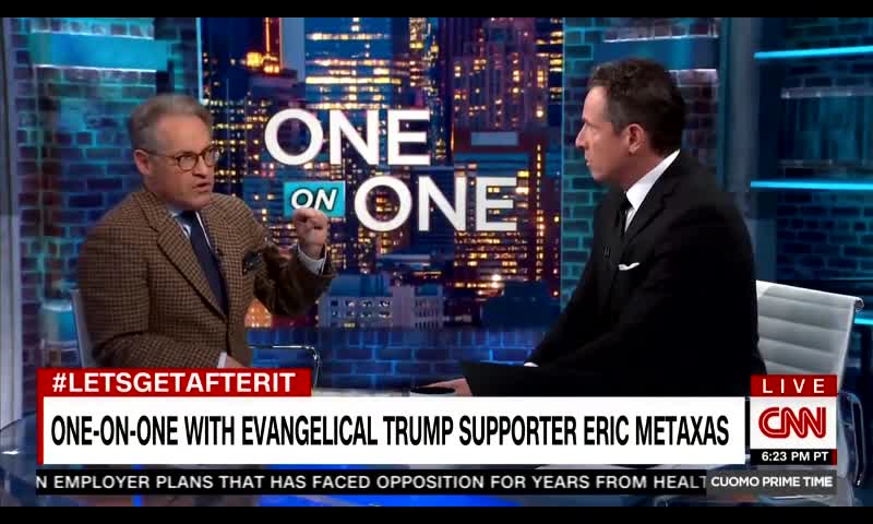 Chris Cuomo tussles with Trump-supporting Christian