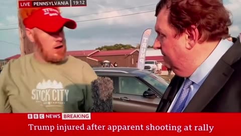 BBC Reporter Interviews Man Who Saw Trump Shooter Before, During, After