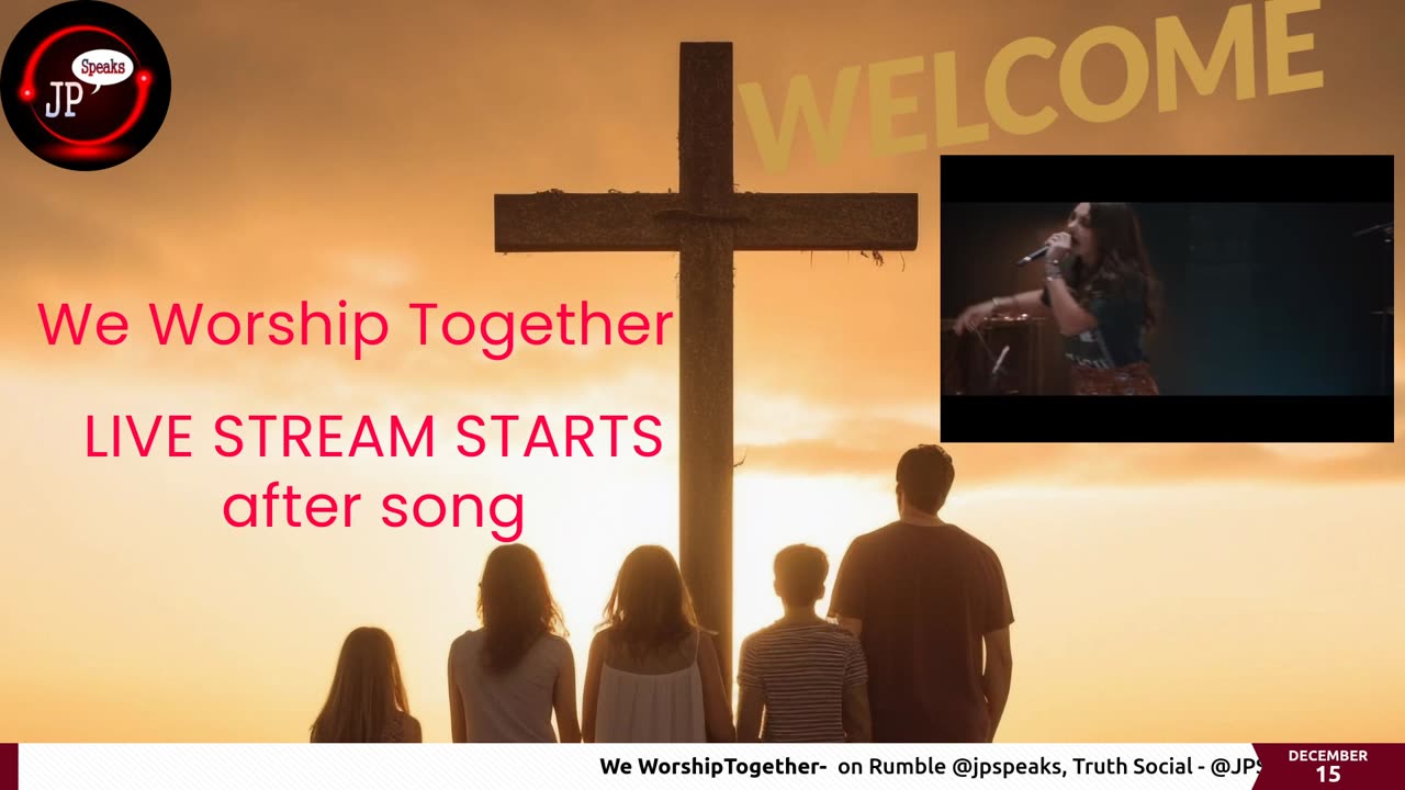We Worship Together, Host- JP Speaks 12/15/2023 pt 2