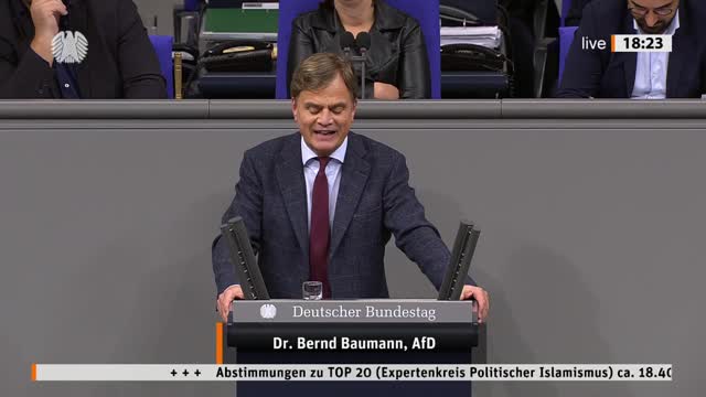 Dr. Bernd Baumann Rede vom 20.10.2022 - Expertenkreis Politischer Islamismus