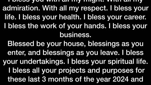 A prayer of blessing for the rest of the months of 2024…