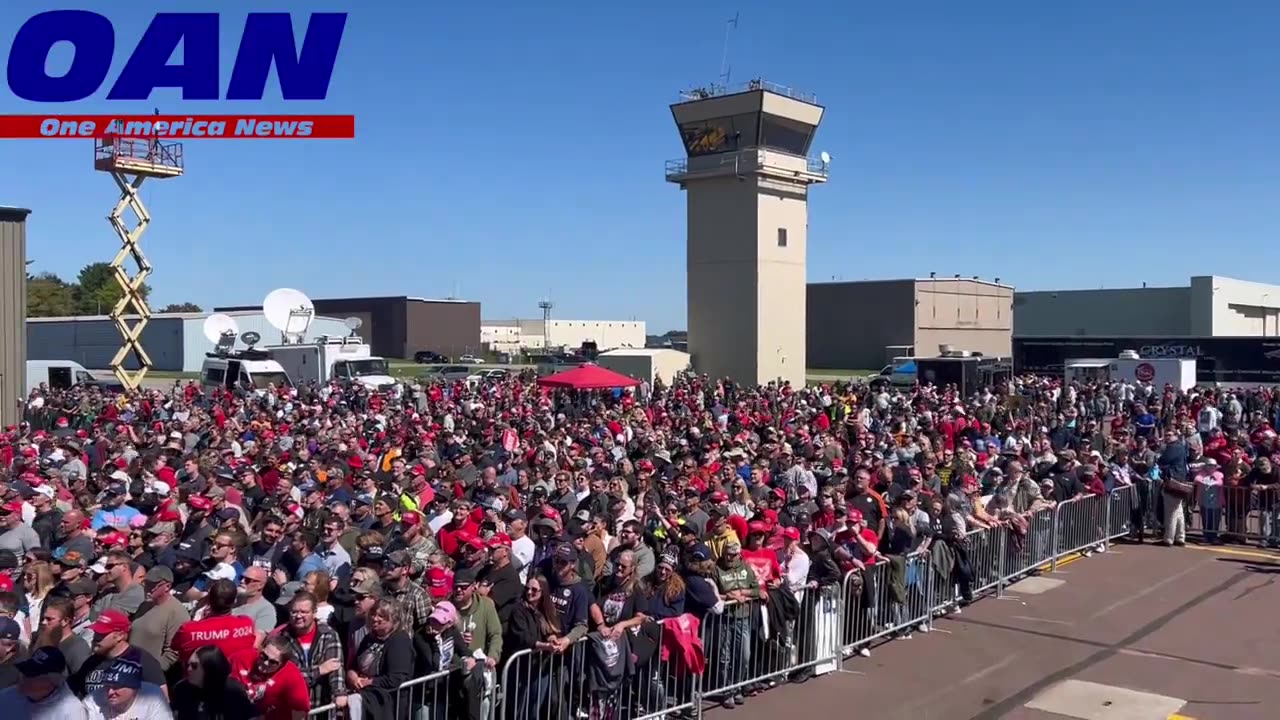 Voters gathered to hear from President Trump in battleground Wisconsin