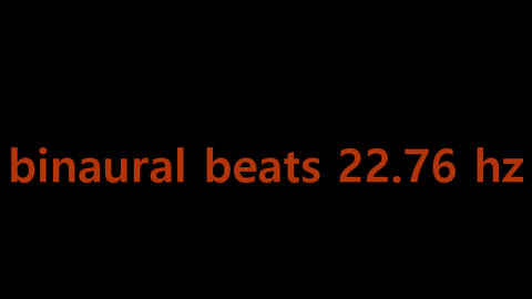 binaural beats 22.76 hz