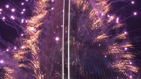 Lotte Tower's wonderful fireworks event!