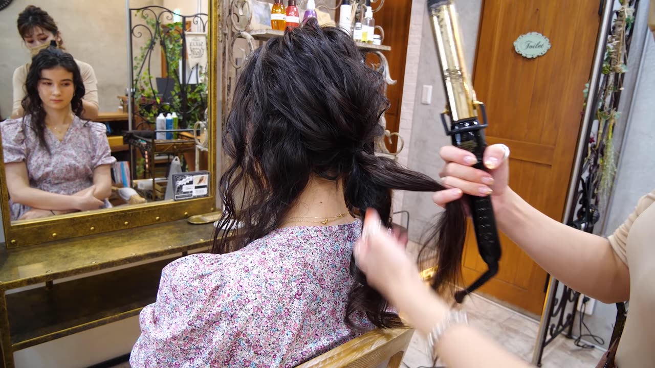 ASMR My first time getting HAIR STYLE in Japan (Soft Spoken)