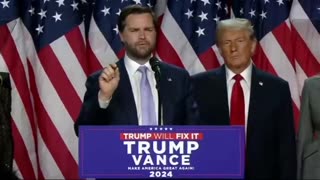 JD Vance’s elegant and concise victory speech as VEEP elect!