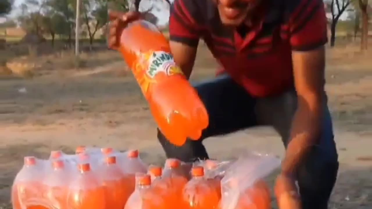 Put Pepsi Bottle On Tractor Tyre 😱 @MRINDIANHACKER @CrazyXYZ #shorts