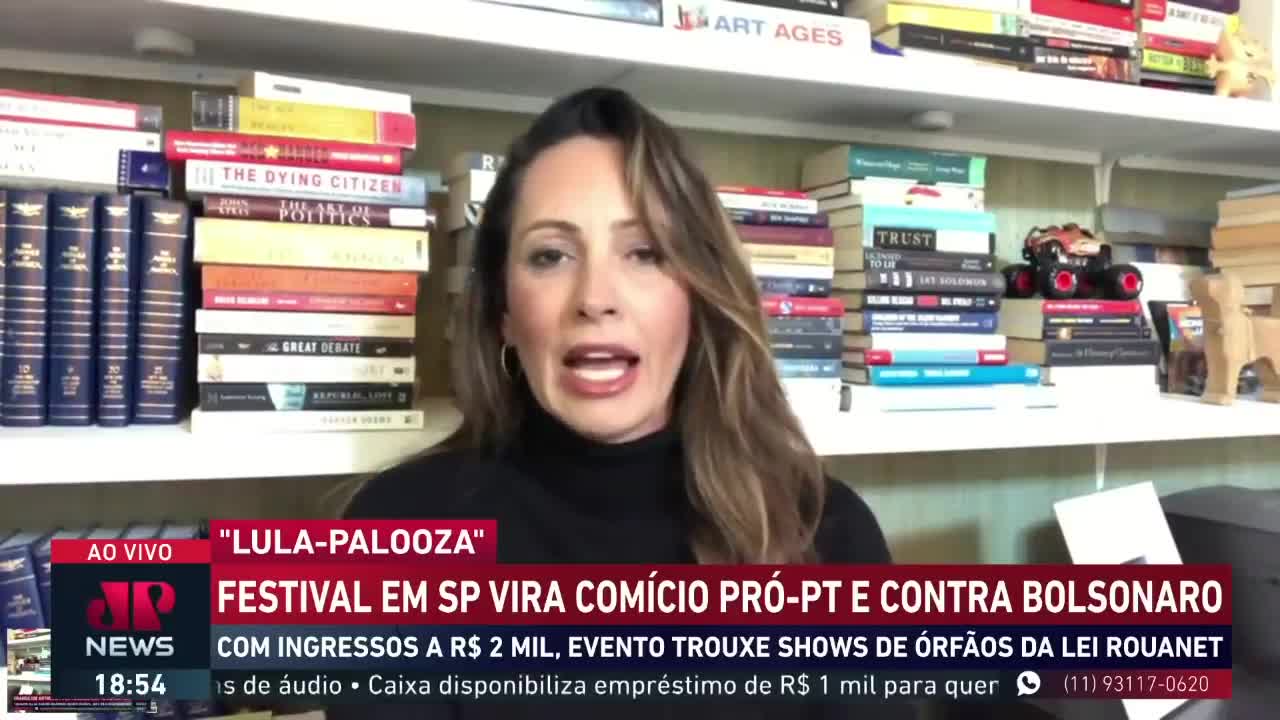 Festival Lollapalooza vira comício pró-Lula e contra Bolsonaro