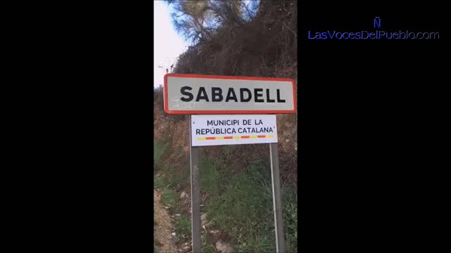 Cataluña| La disidencia retira carteles separatistas en Sabadell y San Quirico de Tarrasa​​