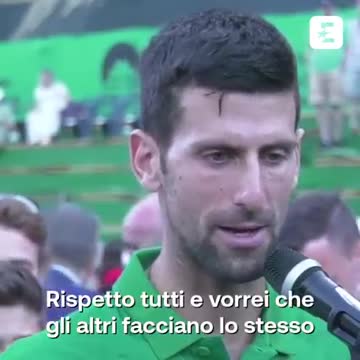 Djokovic- Difendo la libertà di scelta