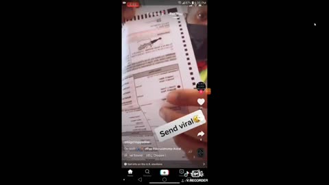 2020 election worker ripping up votes for Donald Trump