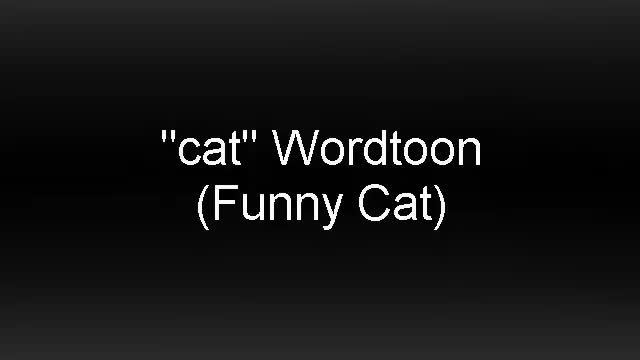 Very Easy!!! How to turn Words Cat Into a Cartoon Cat. (Wordtoons) learning step by step for kid