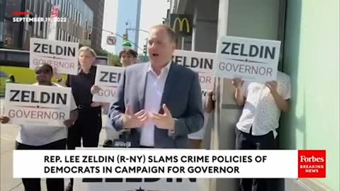 ZELDIN RESPONDS TO ANGRY HECKLER YELLING AT HIM DURING SPEECH