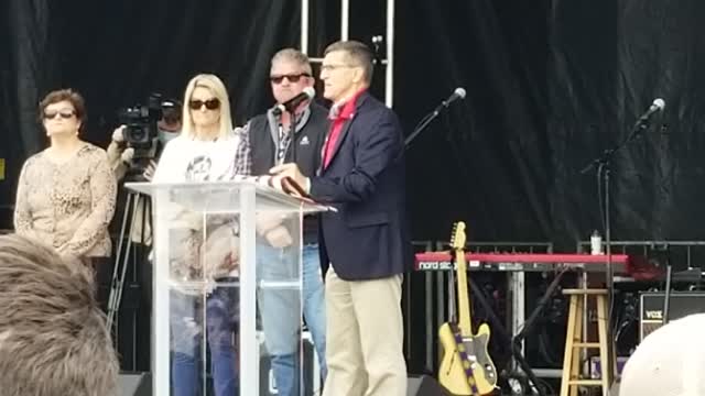 General Michael Flynn Speaks at Jericho March 12-12-2020