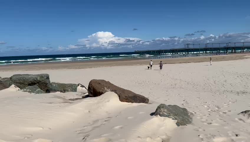 Beautiful sand on the beach