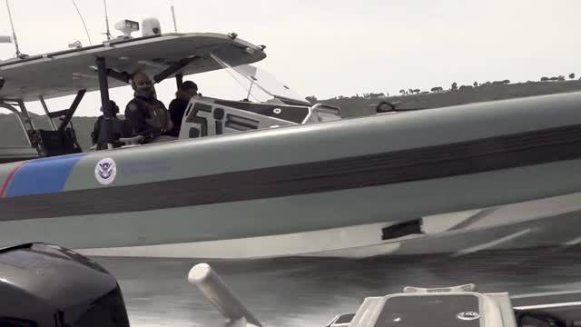 B-Roll: Air and Marine Operations Coastal Interceptor Vessel