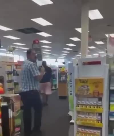 Shoplifts prescription drugs from a CVS pharmacy...