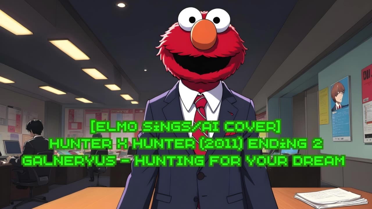 [Elmo sings/AI Cover] Hunter x Hunter 2011 Ending 2 Galneryus - HUNTING FOR YOUR DREAM