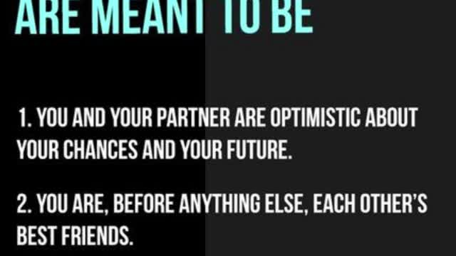 4 signs that you and your partner are meant to be