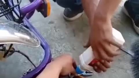 Filipinos working on an E bike