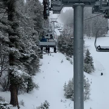 Snowy Chair Lift